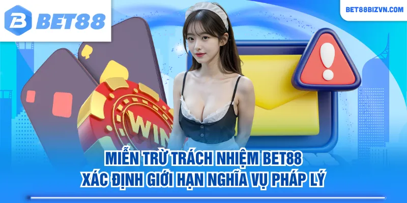 Miễn trừ trách nhiệm BET88 xác định giới hạn nghĩa vụ pháp lý