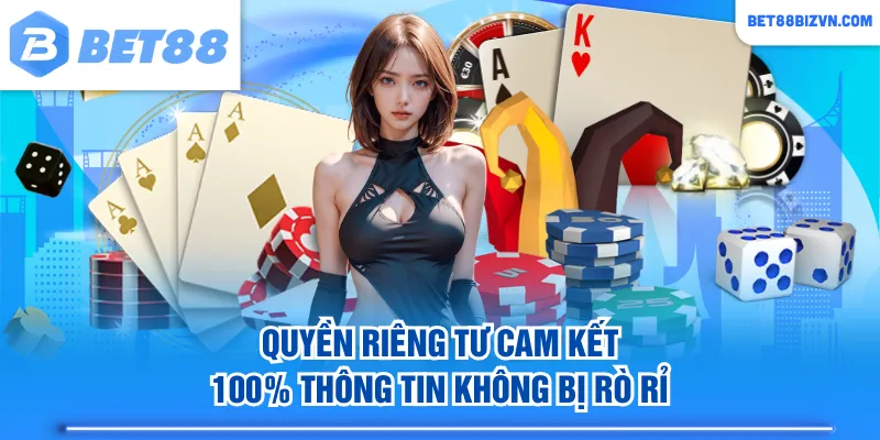 Quyền riêng tư cam kết 100% thông tin không bị rò rỉ
