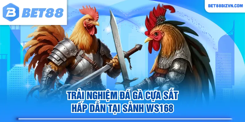 Trải nghiệm đá gà cựa sắt hấp dẫn tại sảnh WS168