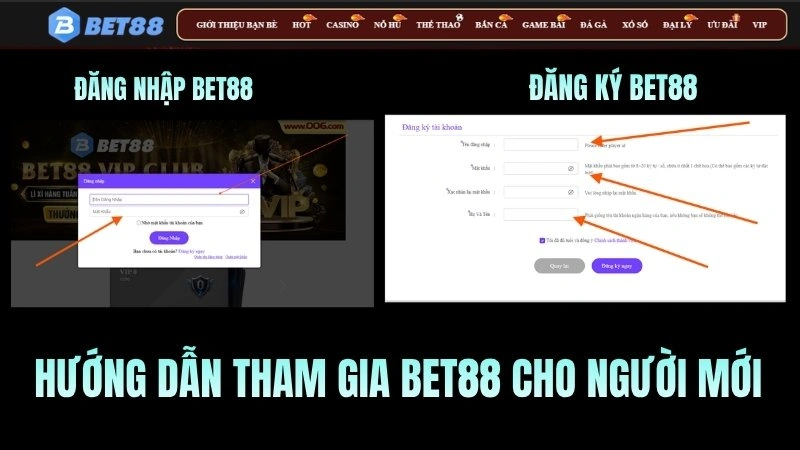 Hướng dẫn tham gia Bet88 nhanh chóng